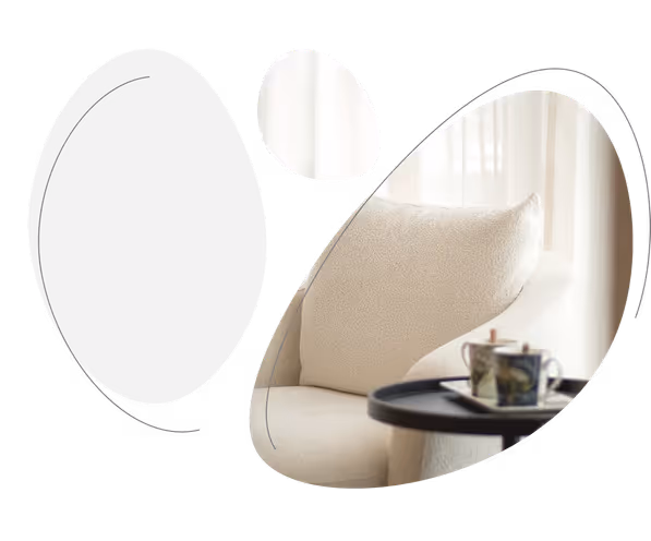 Couch image with lines